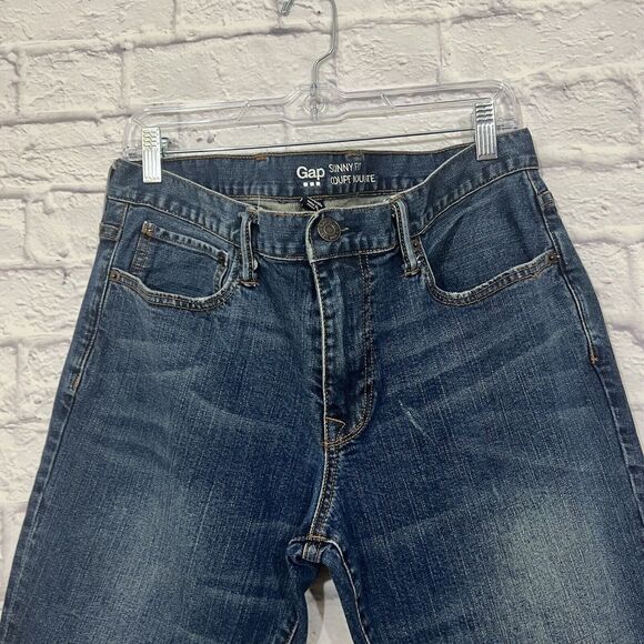 Gap Factory Mens Blue Skinny Fit Medium Wash Denim  Jeans 36x32 I - Picture 2 of 16